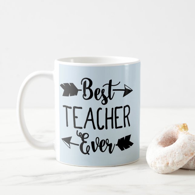 Café La mejor taza del profesor de la flecha del (Con donut)
