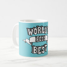 La mejor taza del texto de la tipografía de Boss