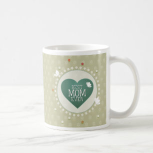 Café La mejor taza siempre floral de la mamá