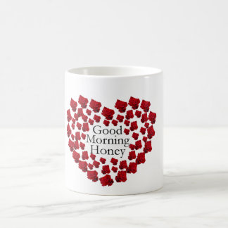 Café La miel de la buena mañana con amor subió la taza