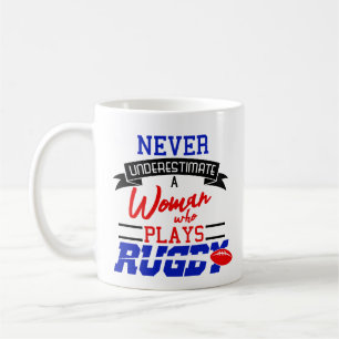 Café La mujer del rugbi nunca subestima la taza de caf