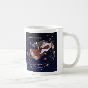 Café La noche antes de la taza del navidad