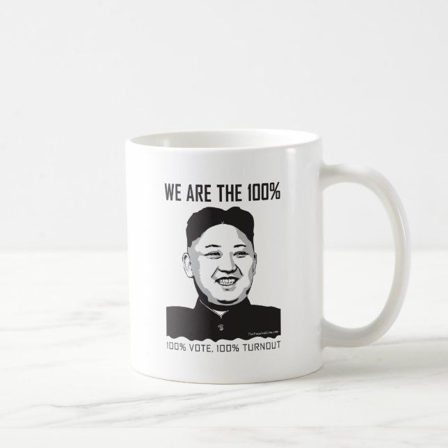 Café La O.N.U de Kim Jong - somos la taza del 100% (Derecha)