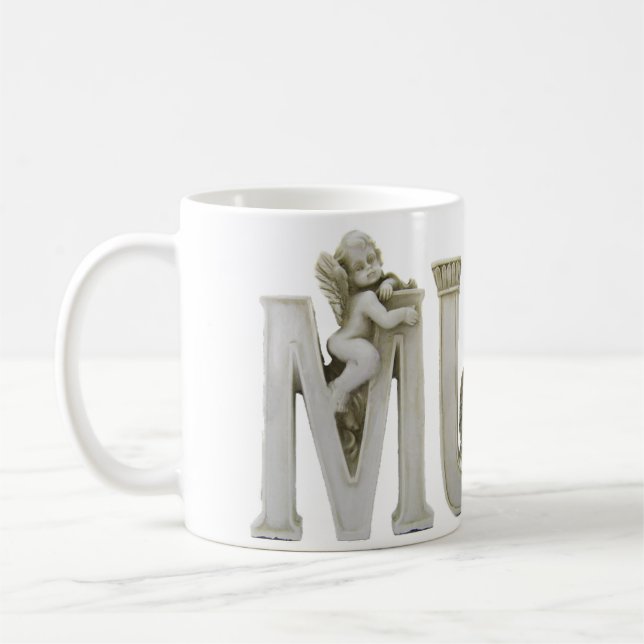 Café La querube pone letras a la taza de la mamá (Izquierda)
