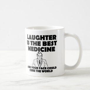 Café La risa es la mejor medicina Taza divertida de tu