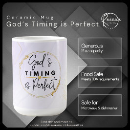 Café La sincronización de Dios es perfecta Taza de cerá