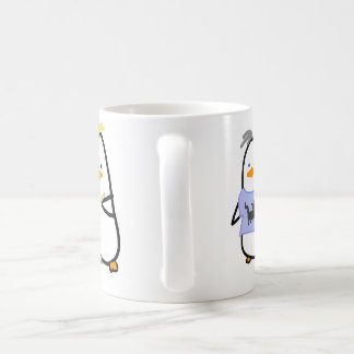 Café La TAZA al azar de los pingüinos - 3 pájaros