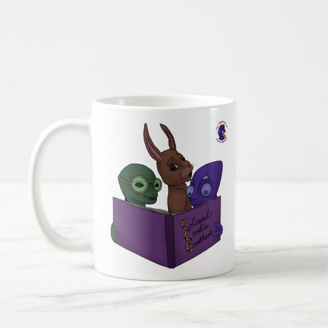 Café La taza colosal del libro de cocina de la galleta (Izquierda)