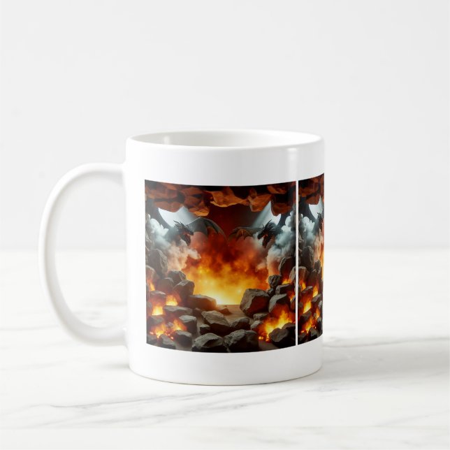Café La taza de arte de las cavernas de Dragon (Izquierda)