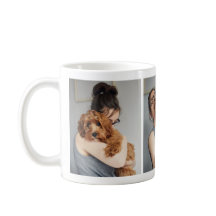 La taza de Collage de fotos de Adorable Dog Lover