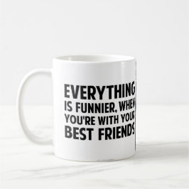 Café La taza de encargo de los mejores amigos 11oz