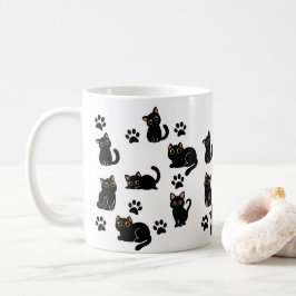 Café La Taza de Gato Negro Más Bonita Regalo para Amant