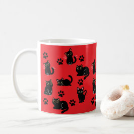 Café La Taza de Gato Negro Más Bonita Regalo para Amant