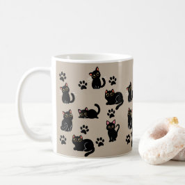 Café La Taza de Gato Negro Más Bonita Regalo para Amant
