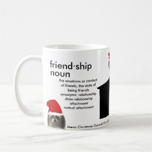 Café La taza de la amistad los amigos de 11 onzas