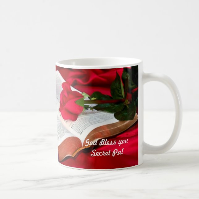 Café La taza de la biblia, dios le bendice PAL secreto (Derecha)