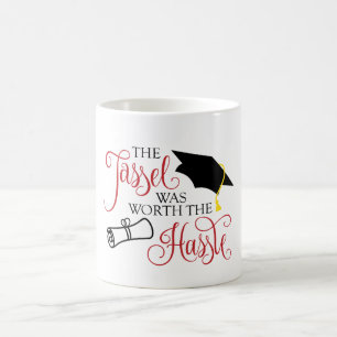 Café La taza de la graduación la borla valió el