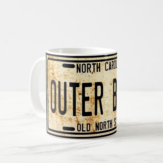 Café La taza de la licencia de Outer Banks (Anverso izquierdo)