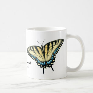Café La taza de la mariposa de Swallowtail del tigre