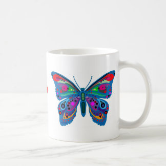 Café La taza de la mariposa, "sea el cambio… "
