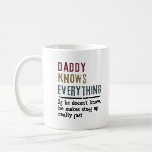 Café La taza de la sabiduría de papá con frases sarcást