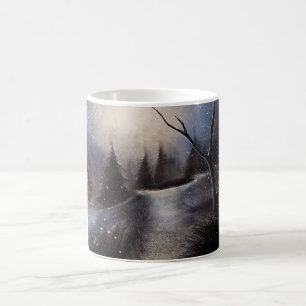 Café La taza de la trayectoria del invierno