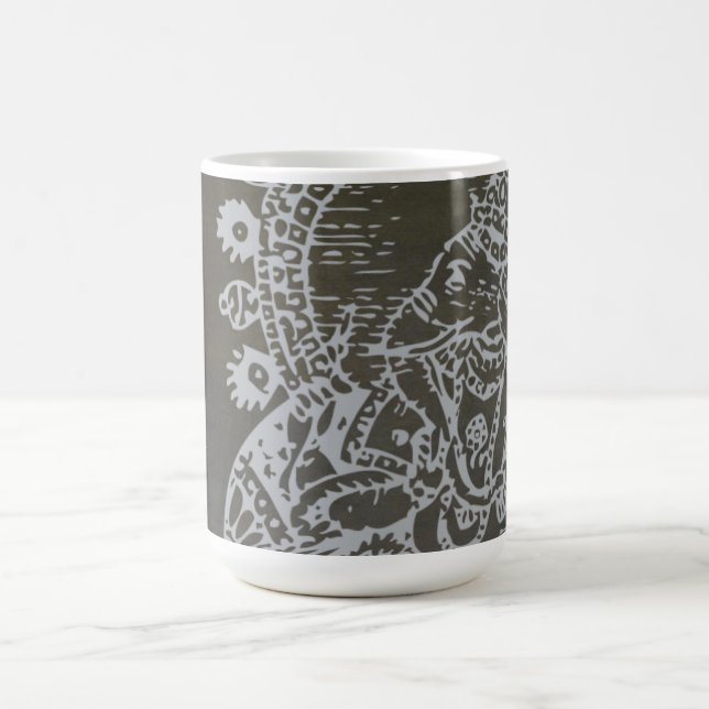 Café ¡La taza de plata de Ganesh - añada su propio (Centro)