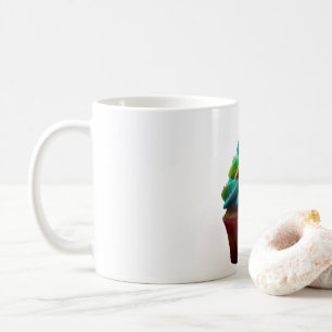 Café La taza de SlipperyJoe con frosting girado de arco