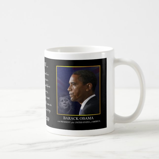 Café La taza del colector de la inauguración de Obama (Derecha)
