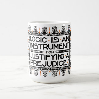 Café La taza del lema de Roycroft, "lógica es un