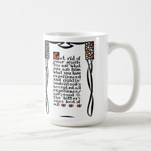 Café La taza del lema de Roycroft, "se libra de sus