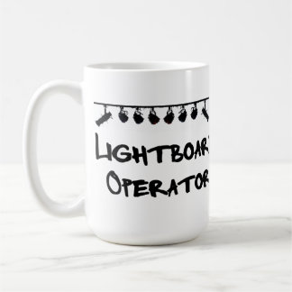 Café La taza del operador de Lightboard