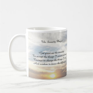 Café la taza del rezo de la serenidad