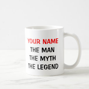Café La taza el Personalizable de la leyenda del mito