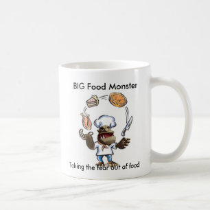 Café La taza GRANDE del monstruo GRANDE de la comida