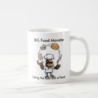 Café La taza GRANDE del monstruo GRANDE de la comida