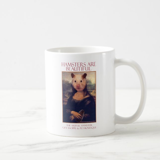 Café La taza ingeniosa de Mona Lisa del hámster (Derecha)