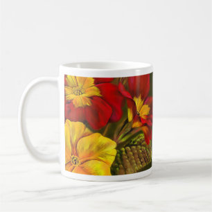 Café La taza más grande de la niñera del mundo floral