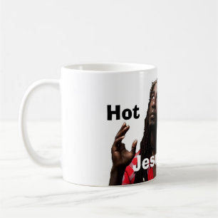 Café La taza negra caliente de Jesús