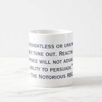 Café La taza notoria de la cita de RBG