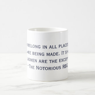 Café La taza notoria de la cita de RBG