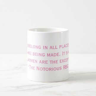Café La taza notoria de la cita de RBG