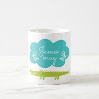 La taza personalizada cocodrilo de los niños
