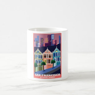Café La taza pintada del Victorian de las señoras