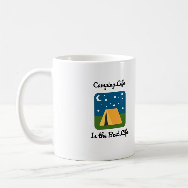 Café La vida de campamento si es la mejor taza de vida (Izquierda)