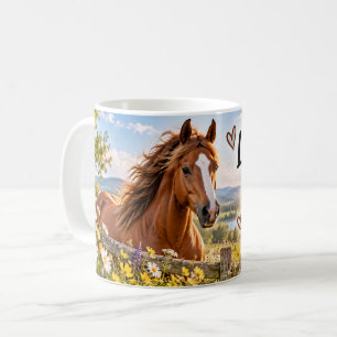 Café La vida es mejor con caballos Taza para amantes de