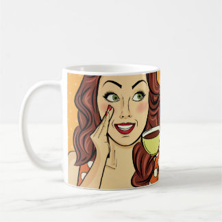 Café "La vida sucede cuando estás acolchando". Taza de