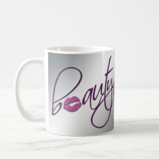 Café Labios del rosa del Cosmetologist de la taza de