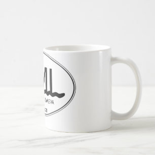 Café lago de cerámica VA mountain de Smith de la taza