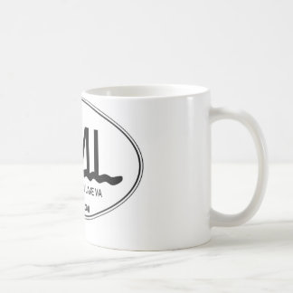Café lago de cerámica VA mountain de Smith de la taza